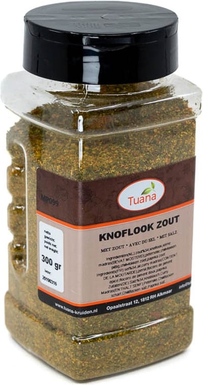 Tuana Kruiden - Knoflook Zout Mix- Garlic Salt Mix - Strooibus 200 Gram - Tuanashop - MP-K-0040