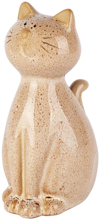 Dekoratief | Deco poes 'Paula', beige, keramiek, 10x8x17cm | A260264