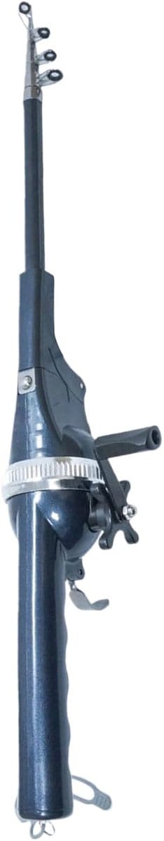 Telescopische hengel - Opvouwbaar handvat - Vissen op reis - Ingebouwde molen - 138 cm lengte - Veelkleurig