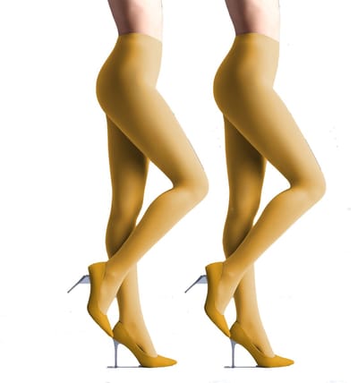 Giulia - Samba 40den (Multipack) Opaque Panty - Geel - S