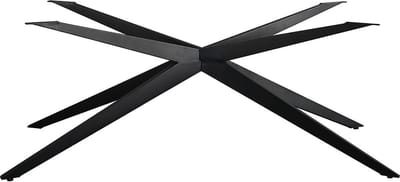 Bronx71® Tafelonderstel spinpoot Torben metaal zwart 180 x 80 cm