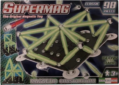 Supermag 98 delig Glow in the dark Magnetische bouwset 0410