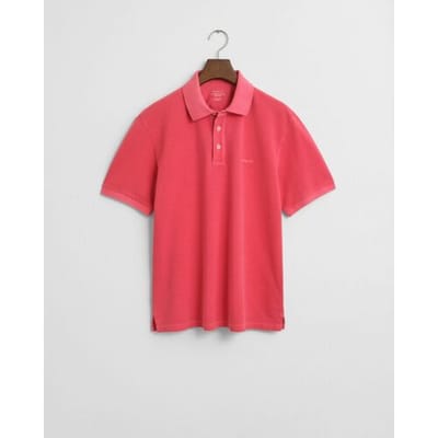 Gant Polo Classic Piqué Sunfaded Short Sleeve Watermeloen Rood / male