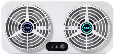 Store_9 - Raamafvoerventilator - Ventilatie - Energiezuinig - Wit - Luchtreiniging - Koelventilator voor auto en huishouden - USB-oplaadbaar