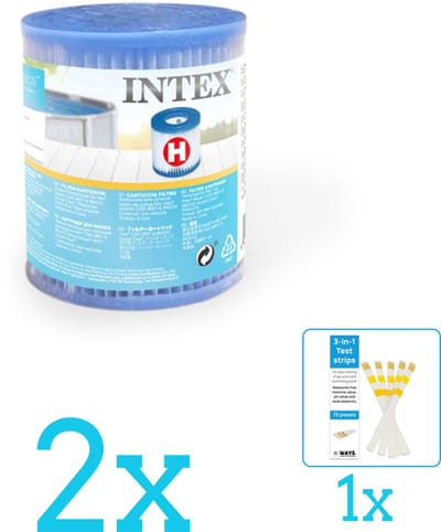 Intex Filtercartridge Type H 29007 - Filter voor filterpomp - Volumebundel - Filter - 2-delig