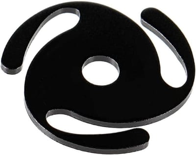 Adapter voor 45 Toeren Platenspeler van Massief Aluminium voor 7 Inch Vinyl, Zwart - Perfect voor Geluidskwaliteit en Gebruiksgemak