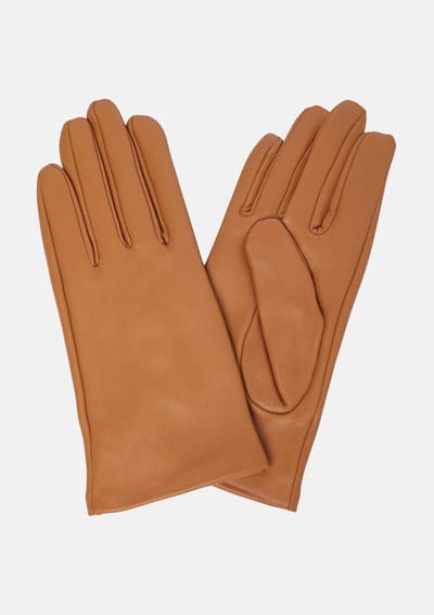 Leren handschoenen voor dames COMMA