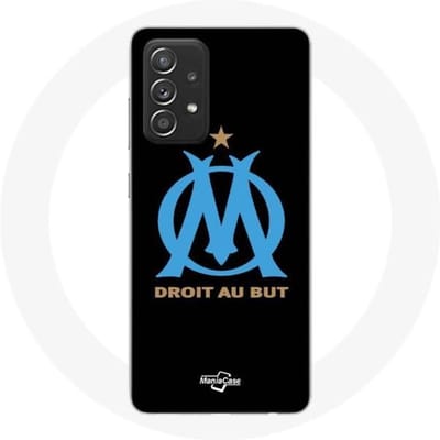 Hoesje - Olympique de Marseille - Galaxy A52 - Logo - Flexibel - Zwart zwart