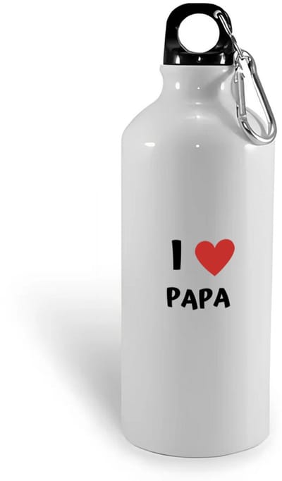 Hacebo® - I love papa waterfles - Vader - de liefste papa - vader cadeautjes - vaderdag - verjaardag - geschenk - kado - water fles - 400ML