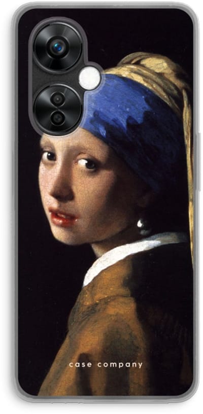 Case Company® - Hoesje geschikt voor OnePlus Nord CE 3 Lite hoesje - The Pearl Earring - Soft Cover Telefoonhoesje - Bescherming aan alle Kanten en Schermrand