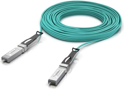 Ubiquiti UACC-AOC-SFP10-20M InfiniBand en Glasvezelkabel SFP+ Aqua-kleur