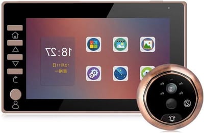Digitale Deur Kijker - Video Camera - Huis Beveiliging - 4.5 Inch LCD - 170 Graden Hoek - Zilver