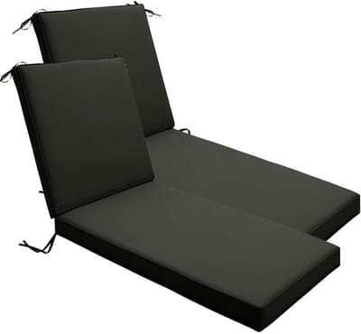 Tafel Kussens - Outdoor Kussens - Buiten Ontspannen - Waterdicht Polyester - 188 x 58 cm - Donkergrijs