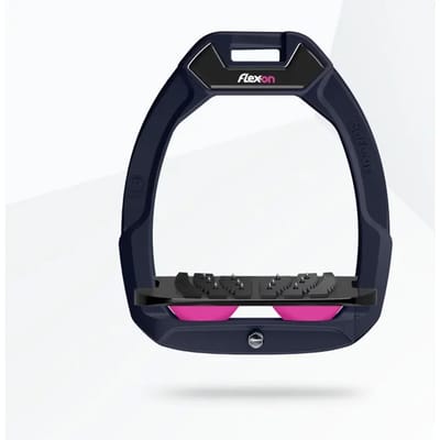 Veiligheidsbeugels voor paardrijden Hellend Ultra Grip Aluminium/Zwart/Roze Flex-On Safe-On