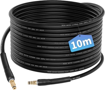 Hogedrukslang 10 M voor Hogedrukreinigers met Quick Connect Aansluiting - Vervangende Slang Accessoires