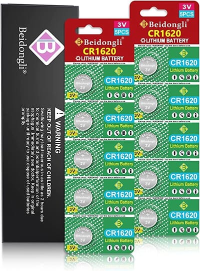 10 Knoopcelbatterijen 3V Lithium CR1620 - Langdurige Energiebron