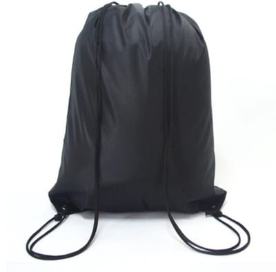 New Age Devi - Gymtas Met Rijgkoord - Nylon Rugzakjes – Nylon Rugzak –  Zwart
