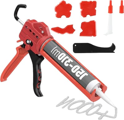 Professionele Kitpistool met 18:1 Overbrenging - Ideaal voor Silicone, Acryl en Mortel (150-300ml) - Hoogwaardige Lijmpistool voor Sealen en Kitcartridges, Perfect voor Klussen en Verbouwingen