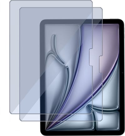 2x Screenprotector geschikt voor Apple iPad Air 11 2025 M3 / 2024 Blue Light Filter – Gehard Glas - Proteqt+