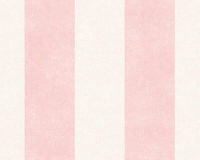 STREPEN BEHANG - Creme Roze - AS Creation Paradise Garden