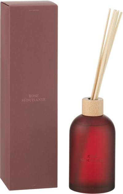 J-Line geurstokjes Accords Essentiels - Rose Seduisante - rood - 550 ml