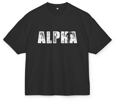 T-shirt met Gym Prints - Oversized - 100% katoen - XS