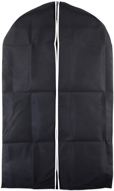 Urban Living Kledinghoes/Beschermhoes met rits - zwart - polyester - 100 x 60 cm