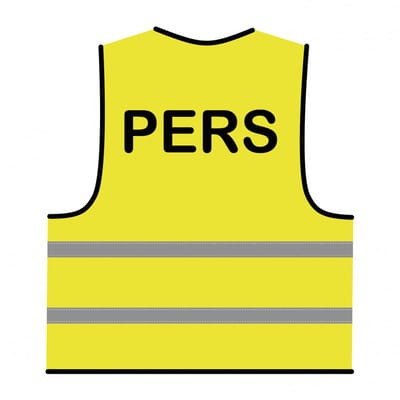 Pers hesje geel