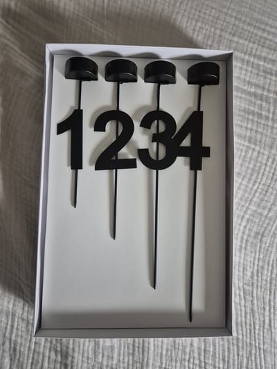 advent/kaarsenhouder/4 stuks/Wilms/metaal/zwart