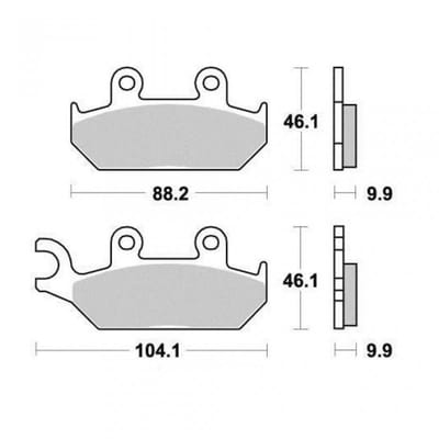 Plaquette de frein Vesrah pour moto Yamaha 600 XTE 1989 à 2003 AV VD252JL Neuf