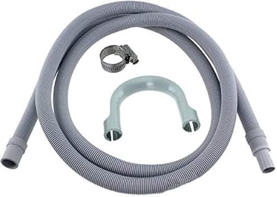 Afvoerslang Verlenging - Vaatwasser Slang - Water Afvoeren - Geïntegreerde Adapter - 2.5 Meter - Grijs