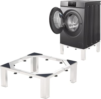 Verstelbare wasmachine en droger voetstuk - Universele hoogte 30 cm - Zware stalen constructie