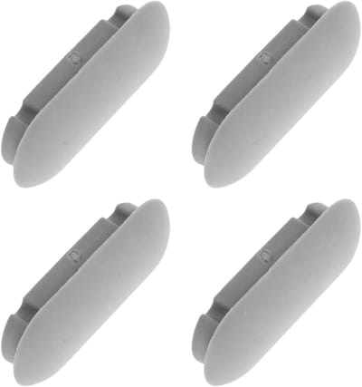 Toiletbril Buffers - Stoelkussens Geluiddempend - Badkamer Comfort - Universele Pasvorm - 4 Stuks - Grijs