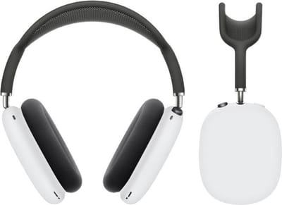 KELERINO. Siliconen Case geschikt voor AirPods Max - Accessoire - Wit
