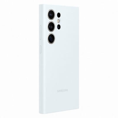 Samsung Silicone Case - Geschikt voor Samsung Galaxy S24 Ultra - White