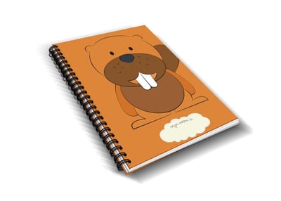 Ollie & Tigger kinderopvang dagboek, gastouder kinderdagverblijf dagboekje Bever - baby - peuter - oppasboekje - opvangboekje - invulboek - ringband