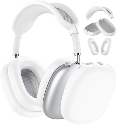 Beschermhoesje voor oordopjes om je oordopjes te beschermen tegen krassen en beschadigingen, Zacht siliconen,geschikt voor AirPods Max oordopjes - Groen