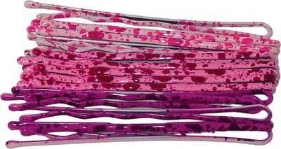 Schuifspelden roze tinten met patroon per 20 stuks.
