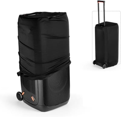 Speaker Beschermhoes - Audio Stofkap - Outdoor Bescherming - Anti-Kras Materiaal - 63 x 315 cm - Zwart