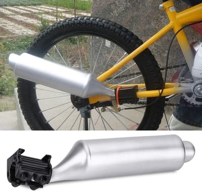 Turbo Tube en Uitlaatgeluid voor Fietsen - Set voor 16-22 Inch Fietsspaken en Geluidsproductie