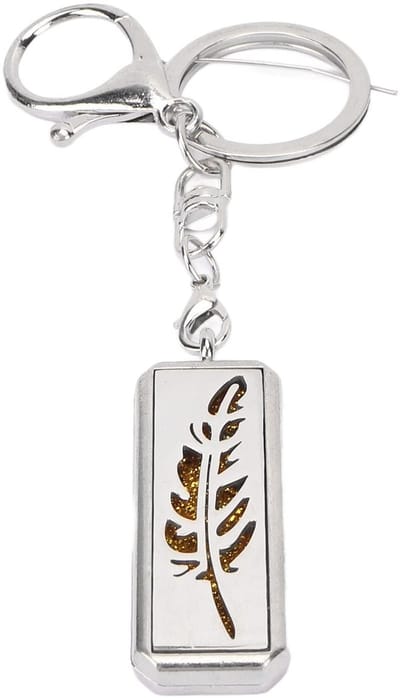 Store_9 - Aromatherapie Sleutelhanger - Essentiële Olie Diffuser - Roestvrij staal - Geur Hanger - Dagelijks Gebruik - Praktische Sleutelband