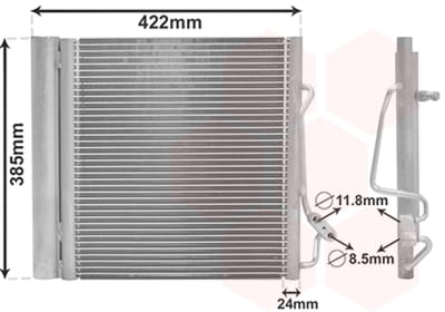 Van Wezel - LUCHTCONDENSATOR VOOR SMART CABRIO 450 2000-2004 0001632V003