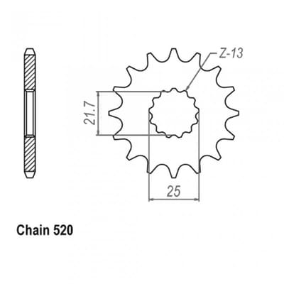Pignon de sortie de boite Esjot pour moto CF moto 690 CL-X HERITAGE 2021 à 2023 Neuf