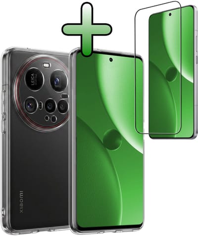 Hoesje Met Screenprotector - Geschikt voor Xiaomi 15 Ultra - Sterk & Shockproof - Back Cover - Siliconen Case - Telefoon Hoes - Transparant