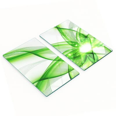 Geharde multifunctionele decoratieve glazen panelen met abstractie, 2x30x52 cm
