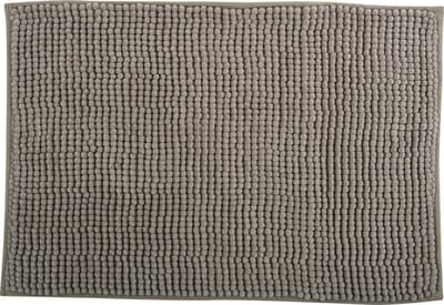 MSV Badkamerkleed/badmat/toilet - voor op de vloer - beige - 60 x 90 cm - microvezel - anti-slip