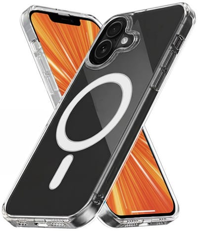 R2B Hoesje geschikt voor iPhone 16 en MagSafe – Transparant Telefoonhoesje – GSM Hoesje - Inclusief Screenprotector - Model Amersfoort