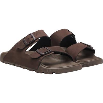 Sandalen met twee riempjes en all-over logodetails