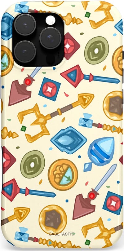 Casetastic Hoesje Geschikt voor Apple iPhone 16 Pro Max Magsafe - Stijlvolle Beschermende Duo-layer Case - Magische Juwelen
