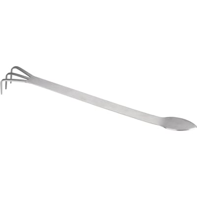 Outil de jardinage 2 en 1 en acier inoxydable pour bonsaïs, râteau à racines, spatule